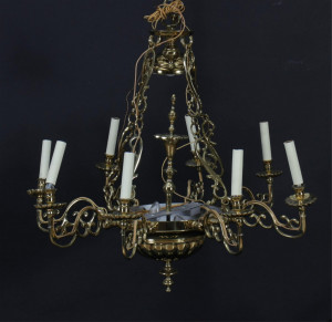 Image for Lot English Baroque Style Chandelier