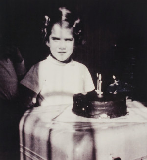 Image for Lot Unknown Artist - Untitled (Girl with birthday cake)