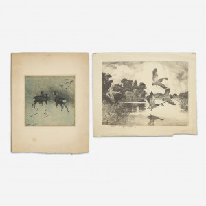 Image for Lot Various Artists - Group, two (2) Wildlife scenes