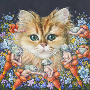 Image for Lot Unknown Artist - Untitled (Feline worship)