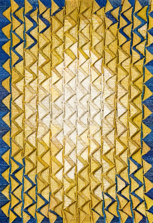 Image for Lot Liciê Hunsche - Bicos Dourados Sobre Azuli (Textile)