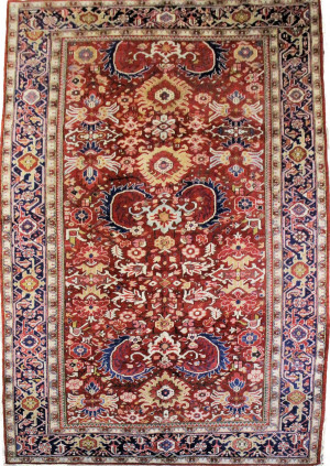 Image for Lot Antique Persian Heriz 8-3 x 11-6
