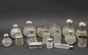 Image for Lot 16 Victorian Sterling Silver and Glass Bottles