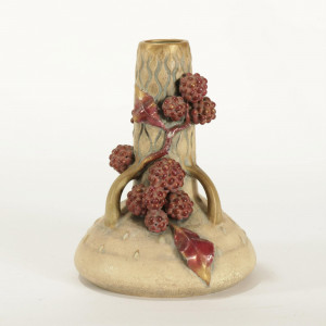 Image for Lot Paul Daschel - Amphora Raspberry Vine Vase