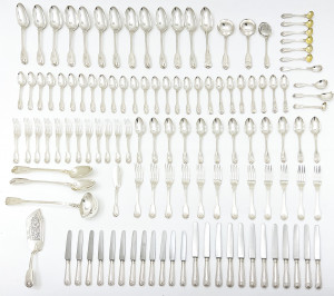 Image for Lot English Sterling Silver Flatware