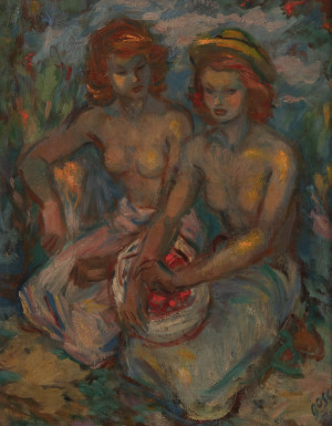 Image for Lot Bosc - Untitled (Seated women)