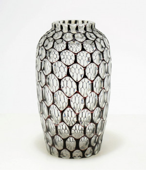 Image for Lot Vittorio Ferro - Fish Net Glass Vase