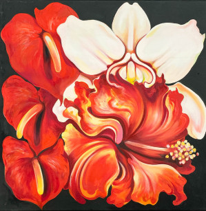 Image for Lot Lowell Nesbitt - Flowers of Hawaii