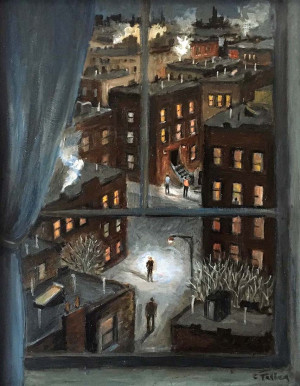 Image for Lot Carole Teller - Night Window View