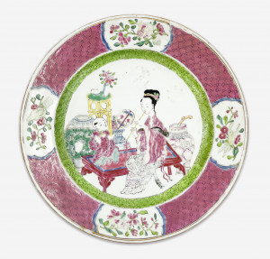 Image for Lot Chinese Export Famille Rose Dish