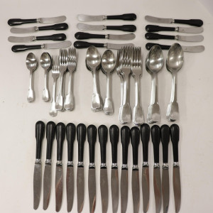 Image for Lot Christoffle Stainless Flatware Service for 12