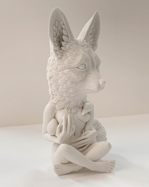 Image for Lot Crystal Morey - Leda and the Swan: Sierra Nevada Red Fox