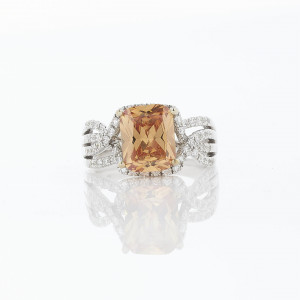 Image for Lot 5 ct Champagne Zircon Ring