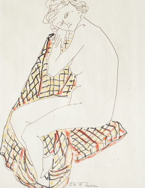 Image for Lot Ella F. Jackson - Untitled (Seated Nude)