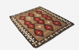 Image for Lot Small Tribal Flat-Woven Rug
