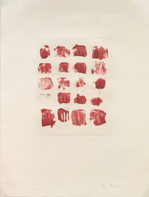 Image for Lot Pat Steir - Little red shapes