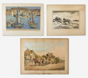 Image for Lot Various Artists - Group, three (3) landscape prints
