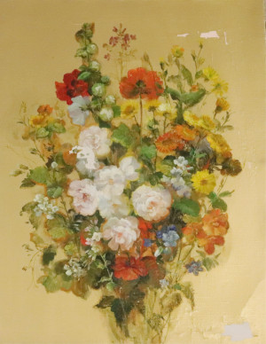 Image for Lot Josef Konecny Flowers on Gold