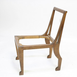 Image for Lot Pickled Oak 'Egyptian' Style Side Chair