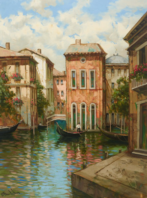 Image for Lot Pierre Latour - The Gondolier In Venice