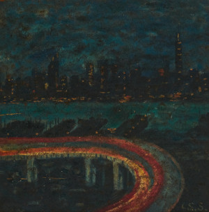 Image for Lot Lo Slater - Manhattan by Night from Jersey