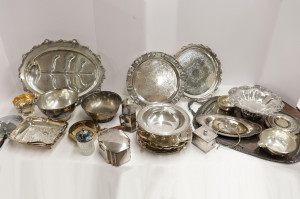 Image for Lot Large Group Silverplate