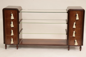 Image for Lot Art Deco Bird's Eye Maple & Rosewood Console
