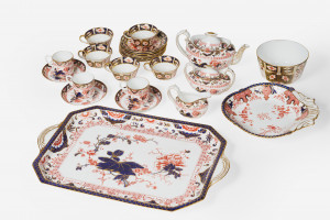 Image for Lot Royal Crown Derby - 23 Piece Imari Porcelain Service