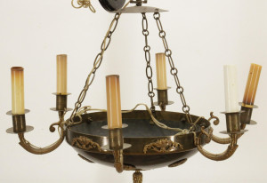 Image for Lot French Empire 6 Light Electrified Chandelier