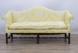 Image for Lot George III Style Mahogany Sofa