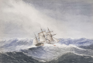 Image for Lot Xanthus Russell Smith - Ship in High Seas