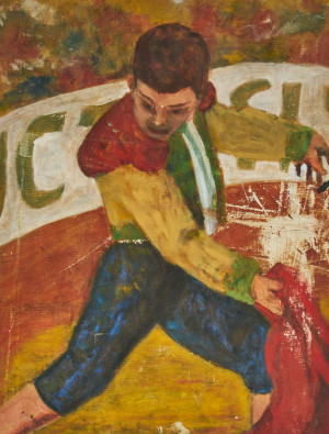 Image for Lot Unknown Artist - Untitled (Bull fighter)