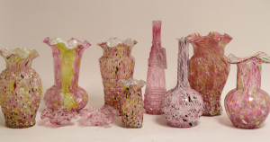 Image for Lot 10 Clichy Mottled Glass Vases & Bowls, 1930