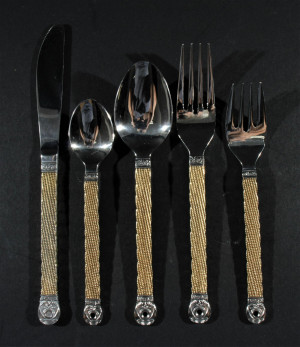 Image for Lot Mid Century Modern Flatware Service