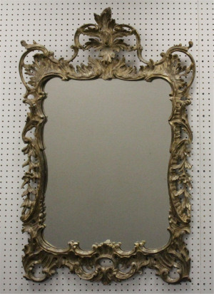 Image for Lot George III Style Silvered Mirror