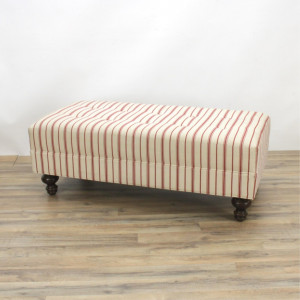 Image for Lot Rectangular Upholstered Ottoman Bench