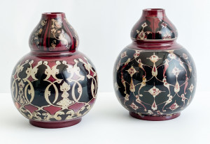 Image for Lot Two Bernard Moore Glazed Pottery Vases