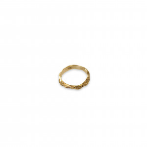 Image for Lot 14K Gold Brutalist Pinky Ring