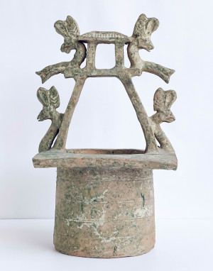 Image for Lot Chinese Green Glazed Model Well