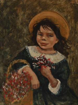 Image for Lot Nadi Ken - Portrait of a girl in a hat