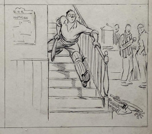 Image for Lot CRICKET - REYNOLDS [Orig. artwork]+ 'Punch' 1920