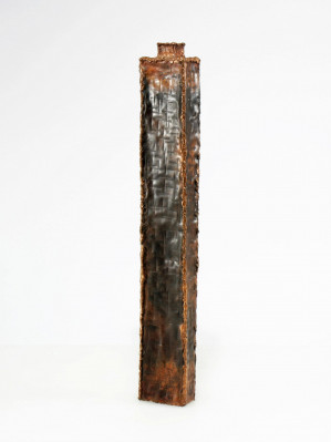 Image for Lot Marcello Fantoni - Brutalist Copper Bud Vase