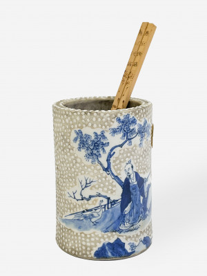 Image for Lot Chinese Porcelain Brush Pot