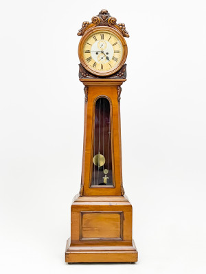 Image for Lot Scottish Drumhead Longcase Clock