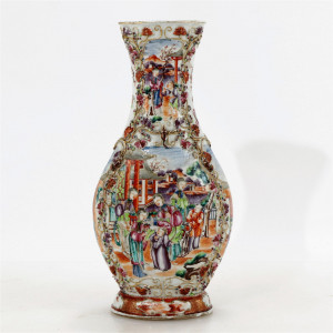 Image for Lot Chinese Porcelain Vase Late 19th, Early 20th C