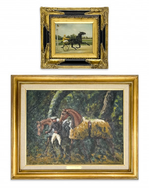 Image for Lot Assorted Artists - 2 Equestrian Theme Works