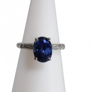 Image for Lot Sapphire and Diamond Ring