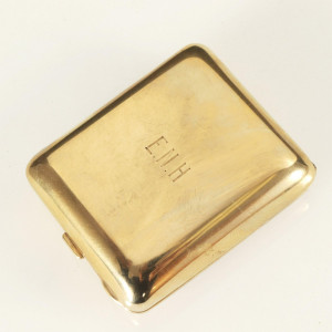 Image for Lot Art Deco 14K Yellow Gold Compact