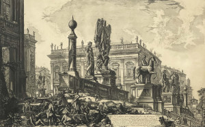 Image for Lot Giovanni Battista Piranese - Veduta del Campidoglio di 
Fianco