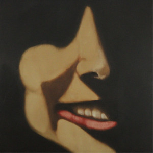 Image for Lot Female Face with Shadows, Acrylic, 1980